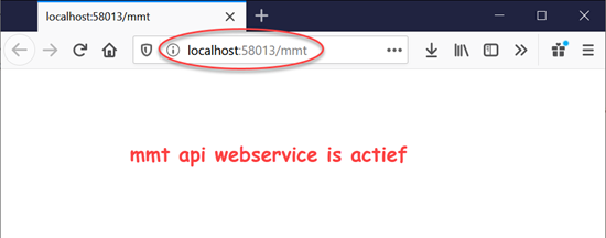 mmt api webservice is actief